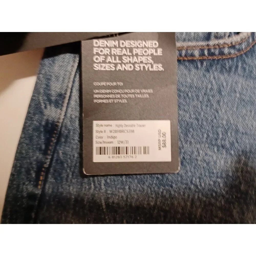 Silver Jeans Women's Highly Desirable Trouser High Rise 12 x 31 MSRP $88.00 - Picture 4 of 8